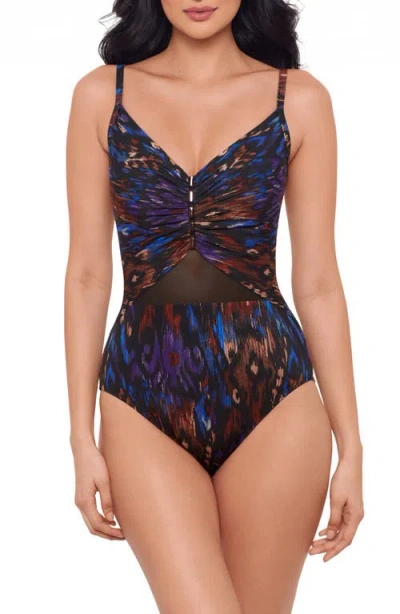 Miraclesuit ® Tapiz Mariposa One-piece Swimsuit In Black/multi
