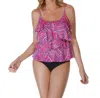 Miraclesuit Tiering Up Tankini Top In Pink
