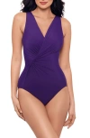 Miraclesuit ® Twisted Sister Esmerlda One-piece Swimsuit In Mulberry