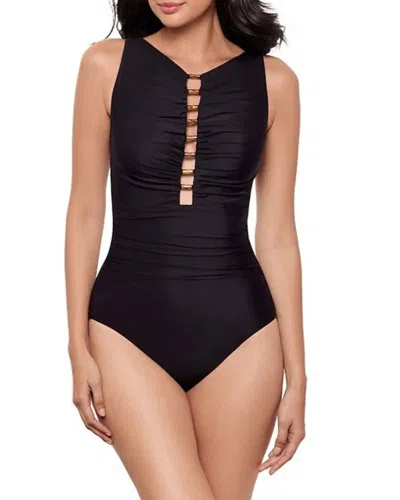 Miraclesuit Underwired Ladder Beaded One-piece Swimsuit In Black