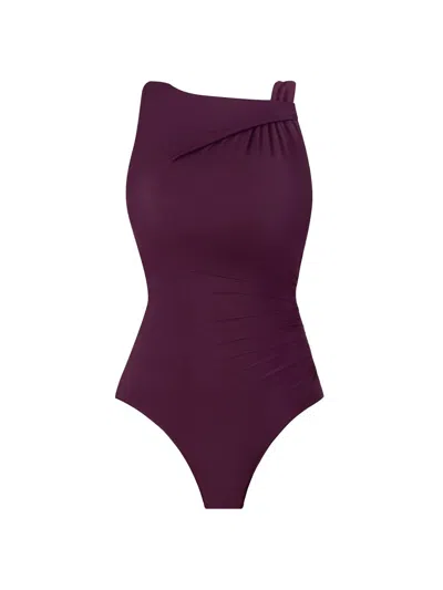 Miraclesuit Women's Avra Twisted One-piece Swimsuit In Brown