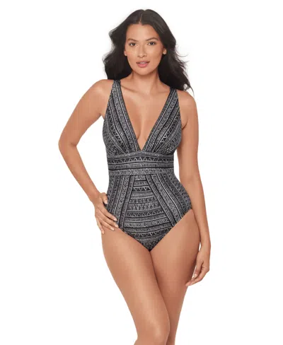Miraclesuit Women's Elysium Odyssey Soft-cup One-piece Swimsuit In Black,white