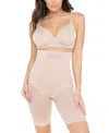 Miraclesuit Women's Extra Firm Tummy-control Sheer Trim Thigh Slimmer 2789 In Warm Beige