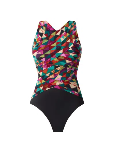 Miraclesuit Women's Farfalle Brio One-piece Swimsuit In Black
