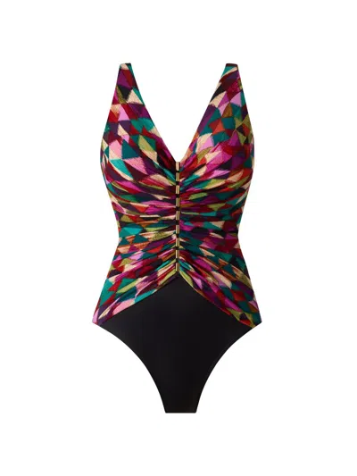 Miraclesuit Women's Farfalle Charmer One-piece Swimsuit In Black