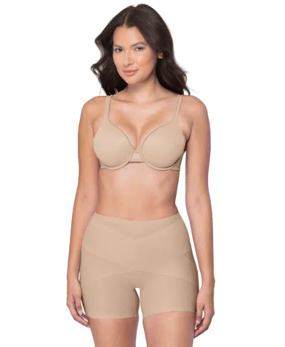 Miraclesuit Women's Flex Ability Shaping Boyshorts In Neutral