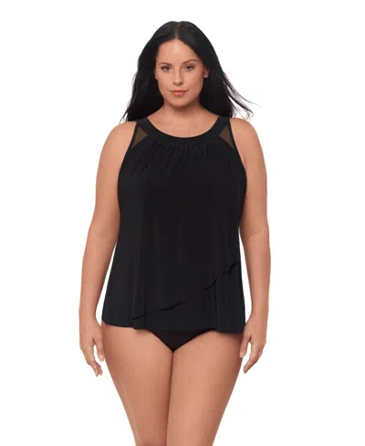 Miraclesuit Women's Illusionists Ursula Tankini Top In Black