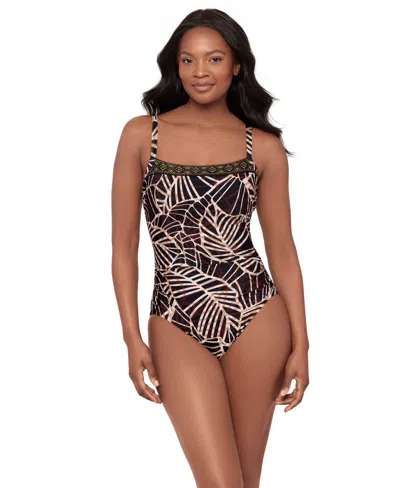 Miraclesuit Women's Lets Be Fronds Kara Underwire One-piece Swimsuit In Multi