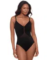 Miraclesuit Women's Network News Mariposa Underwire One-piece Swimsuit In Black