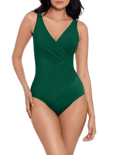Miraclesuit Women's Oceanus Ddd One-piece Swimsuit In Green