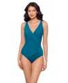 Miraclesuit Women's Oceanus Ddd Tummy Control One-piece Swimsuit In Blue