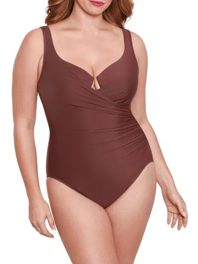 Miraclesuit Women's Plus Draped One-piece Swimsuit