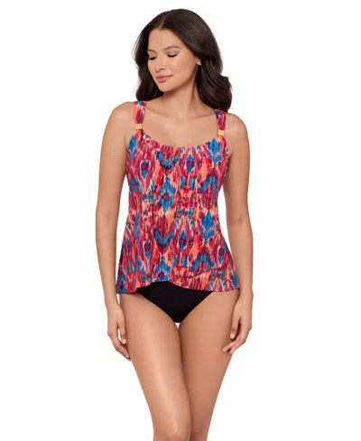 Miraclesuit Women's Printed Underwired Tankini Top In Multi