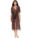 Miraclesuit Raya De Safari Kimono Swim Cover-up In Brown