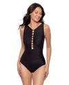 Miraclesuit ® Razzle Dazzle Swizzle One-piece Swimsuit In Black