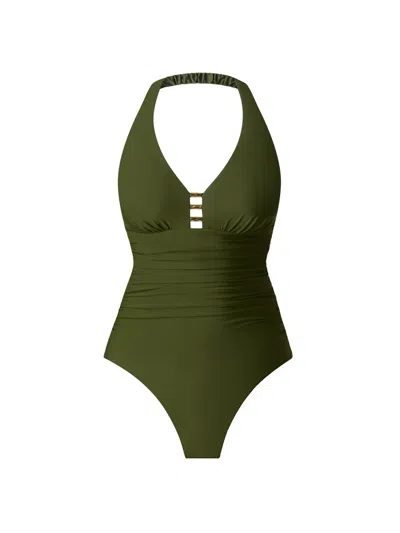 Miraclesuit Women's Razzle Dazzle Theia One-piece Swimsuit In Green