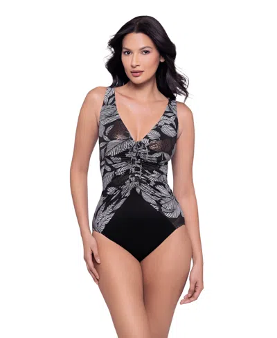 Miraclesuit Women's Riva Tummy Control Full-coverage Ruched One-piece Swimsuit In Gilded Lily