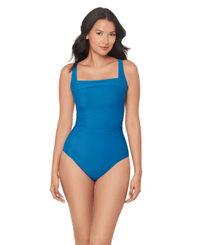 Miraclesuit Women's Rock Solid Polaris Underwire One-piece Swimsuit In Azurine