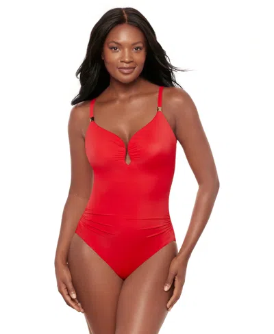 MIRACLESUIT WOMEN'S ROCK SOLID ANTHEIA TUMMY-CONTROL UNDERWIRED ONE-PIECE SWIMSUIT
