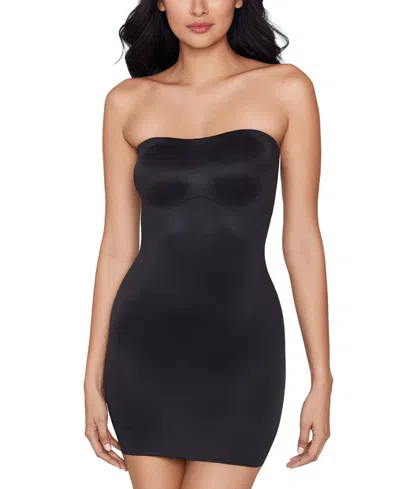 Miraclesuit Women's Show Stopper Firm-control Strapless Convertible Slip 2441 In Black