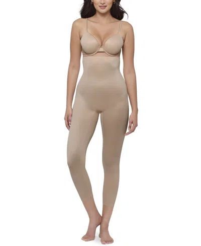 Miraclesuit Women's Show Stopper High-wait Shaping Capri Leggings In Warm Beige