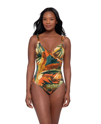 Miraclesuit Women's Siren Dd Underwire Tummy-control One-piece Swimsuit In Tropicale Sole