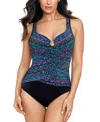 MIRACLESUIT WOMEN'S SLIMMING SURPLICE ONE-PIECE SWIMSUIT