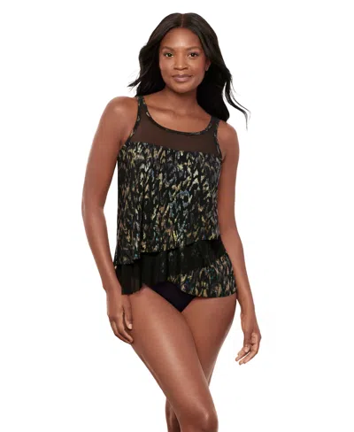 MIRACLESUIT WOMEN'S SPARKLE PLENTY MIRAGE UNDERWIRE TANKINI TOP