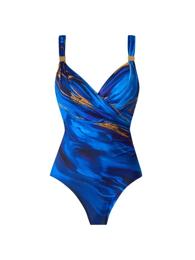 Miraclesuit Women's Stellar Nova Siren One-piece Swimsuit In Blue