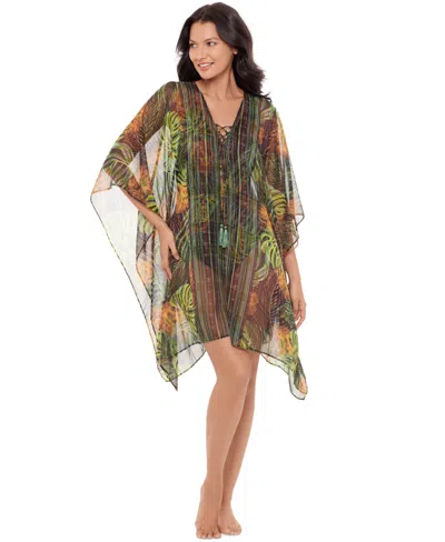 Miraclesuit Women's Sunset Islet Cover-up Caftan In Multi
