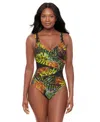 Miraclesuit ® Sunset Islet Madero Underwire One-piece Swimsuit In Green