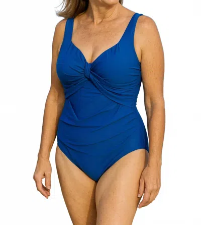 Miraclesuit Women's Underwire One Piece Swimsuit In Royal In Blue