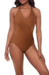 Miraclesuit ® Wrapsody One-piece Swimsuit In Bronze Brown