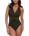 Miraclesuit Illusionist Wrapture One-piece Swimsuit In Multi