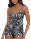 Miraclesuit Zahara Love Knot Dd Tankini In Black