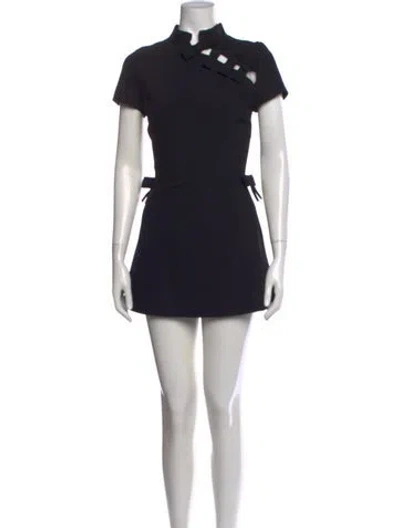 Pre-owned Mirae Mini Dress In Black