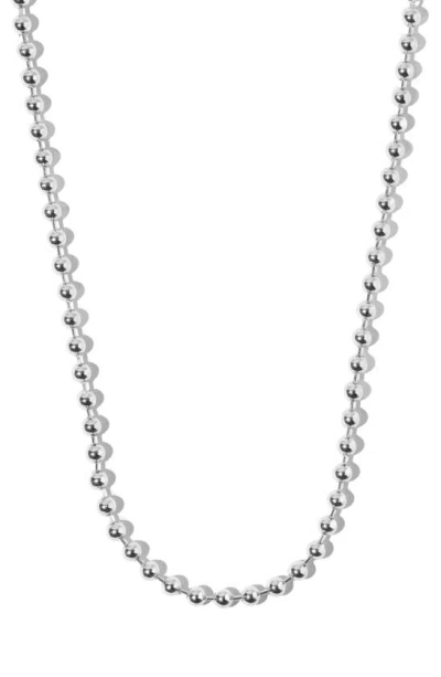 Miranda Frye Boston Ball Chain Necklace In Silver