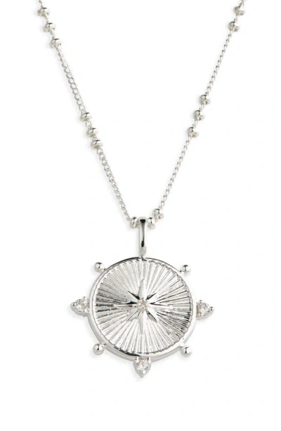 Miranda Frye Brinley Illuminate Charm Pendant Necklace In White