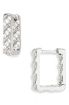Miranda Frye Brynn Huggie Hoop Earrings In Silver