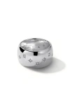 Miranda Frye Celeste Crystal Star Band Ring In Silver