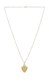 Miranda Frye Courage Pendant Necklace In Metallic Gold