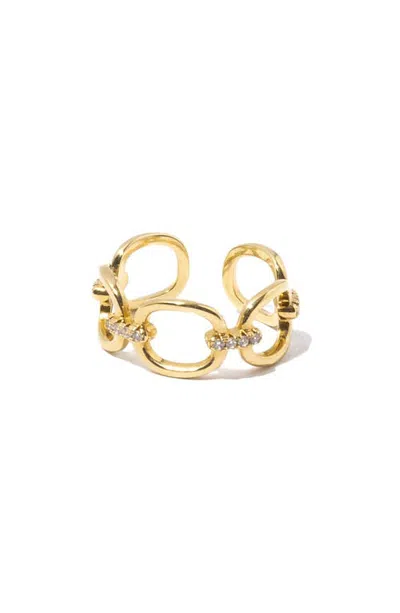 Miranda Frye Kennedy Frozen Link Ring In Gold
