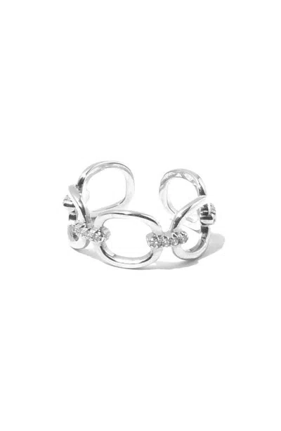 Miranda Frye Kennedy Frozen Link Ring In Silver