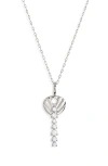 Miranda Frye Key Pendant Necklace In Silver