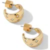 Miranda Frye Lunette Hoop Earrings In Gold