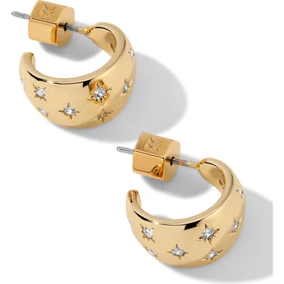 Miranda Frye Lunette Hoop Earrings In Gold