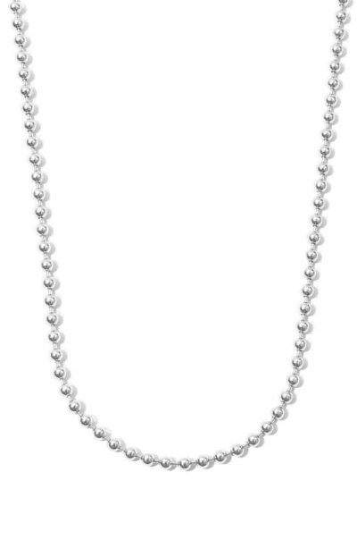 Miranda Frye Manhattan Ball Chain Necklace In Silver