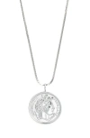 Miranda Frye Paris Coin Pendant Necklace In Metallic