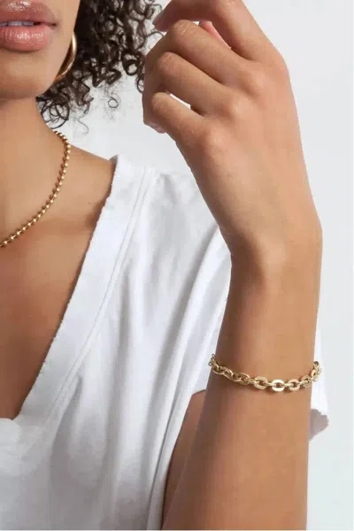 Miranda Frye Somewhere Lately Bracelet In Gold In Gray