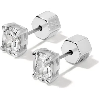 Miranda Frye Sophia Cubic Zirconia Stud Earrings In Silver